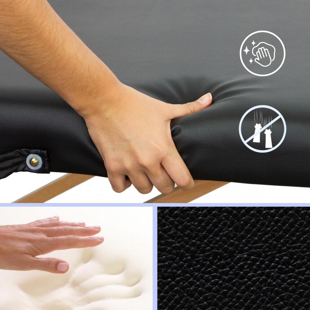 Table de massage pliante Portable Bois réglable Massagetafel 3/8