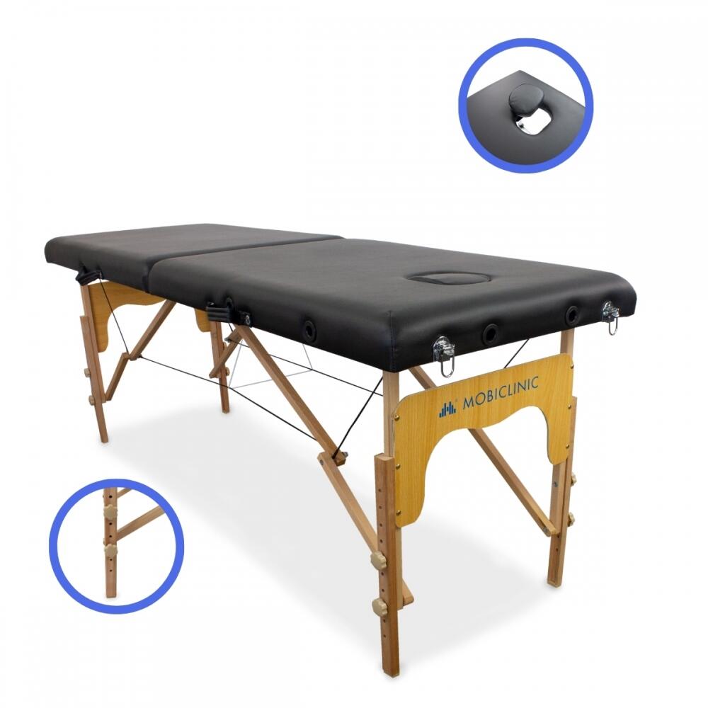 Table de massage pliante Portable Bois réglable Massagetafel 7/8