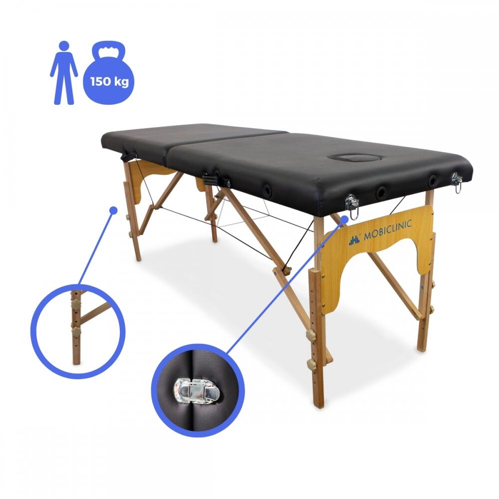 Table de massage pliante Portable Bois réglable Massagetafel 4/8