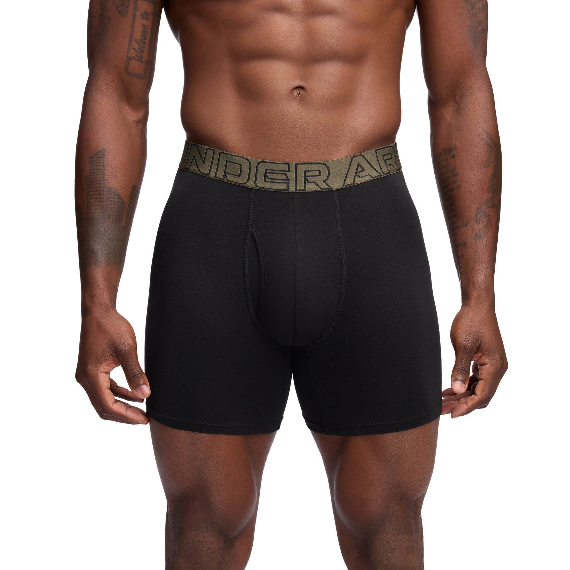 Boxershort Herren 3er Pack Figurbetont-UA PERFORMANCE COTTON - SOLID 6 IN 3PK 4/5