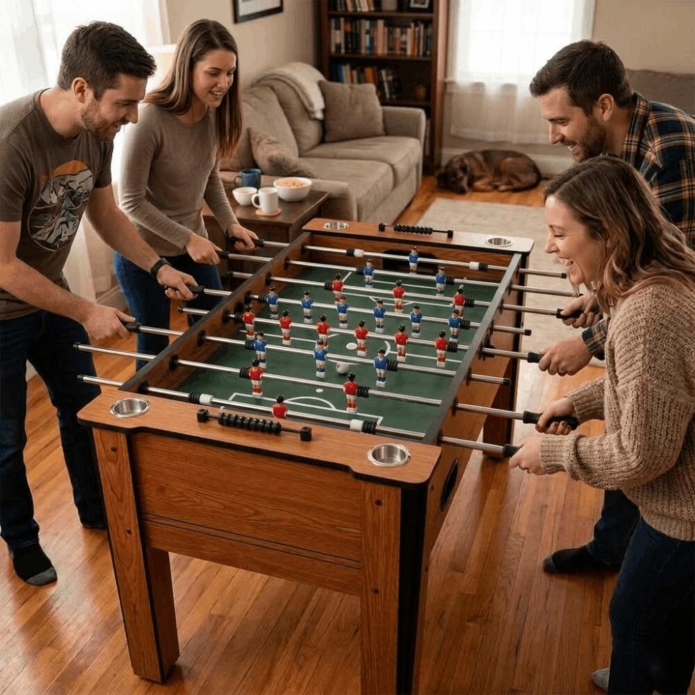 Devessport - Baby-foot classique Diamond avec joueurs aux jambes écartées 7/7
