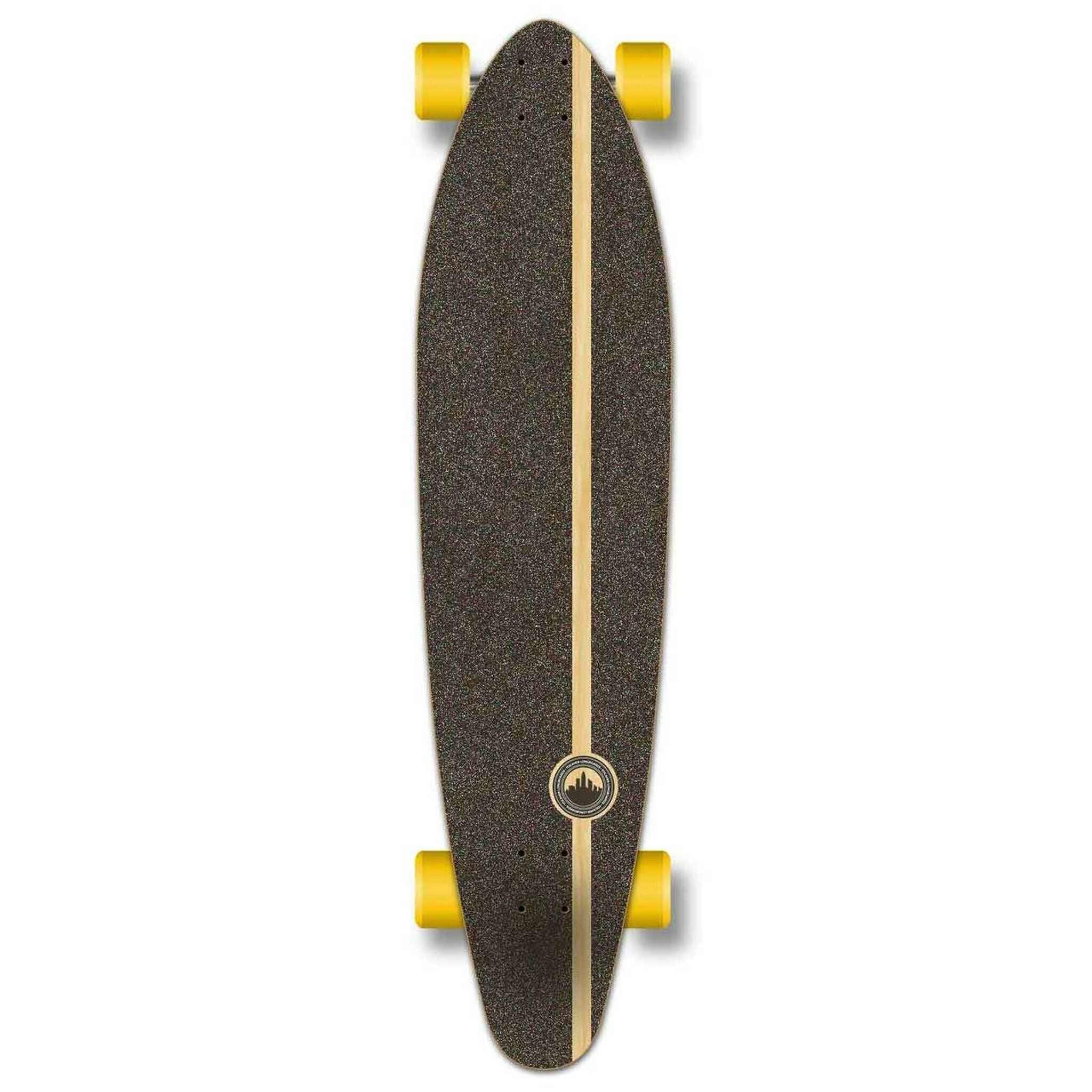 YOCAHER - Komplettes Kicktail-Longboard - Tiedye Rasta 2/3