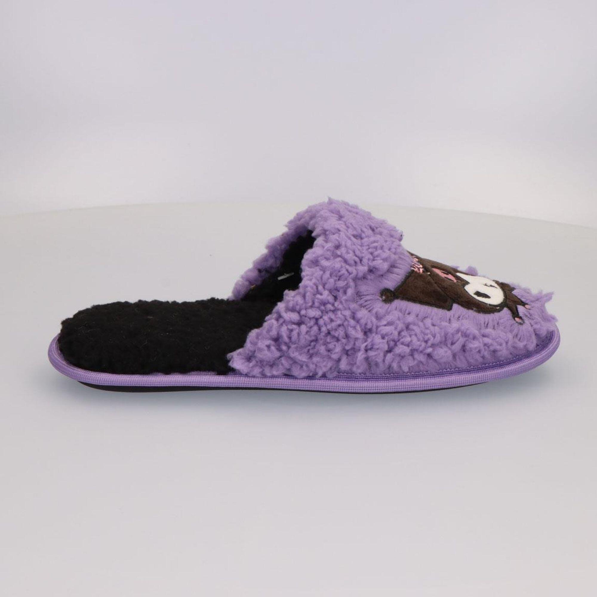Chaussons ouverts Kuromi Sanrio CERDÁ, doublure douce et bout ouvert 2/5