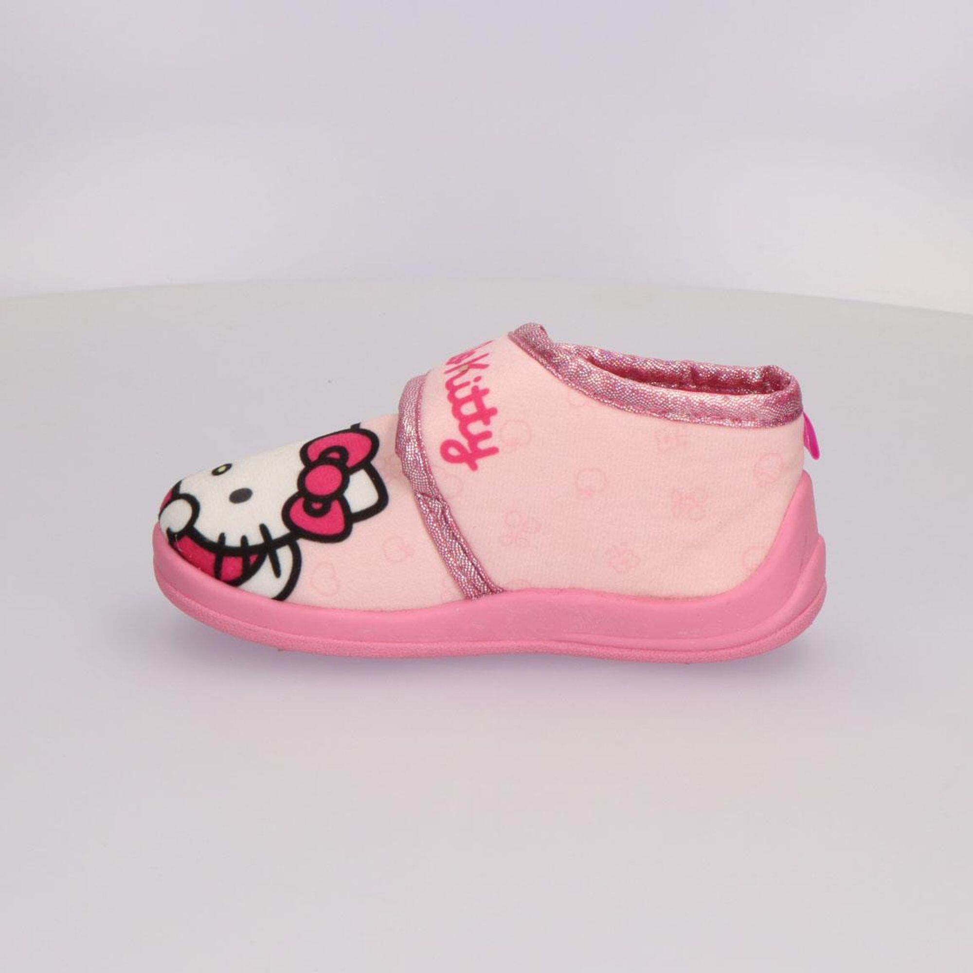 Chaussons mi-bottes Hello Kitty, fermeture velcro, semelle flexible 4/7