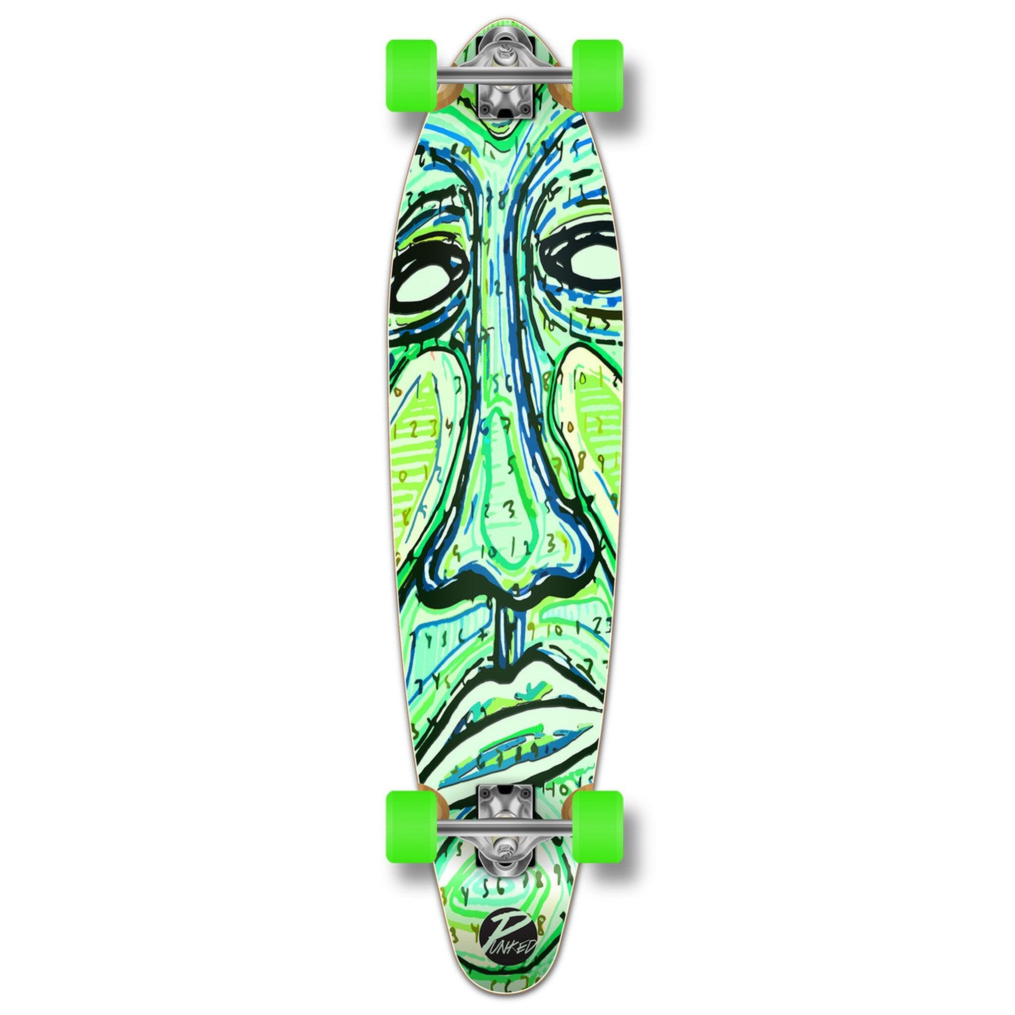 YOCAHER - Skate Longboard Kicktail Completa - Countdown 1/3