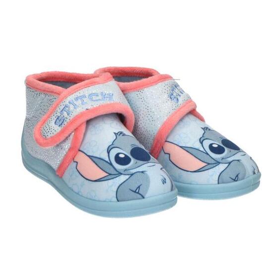 CERDÁ Zapatillas de casa media bota Disney Stitch, cierre de velcro