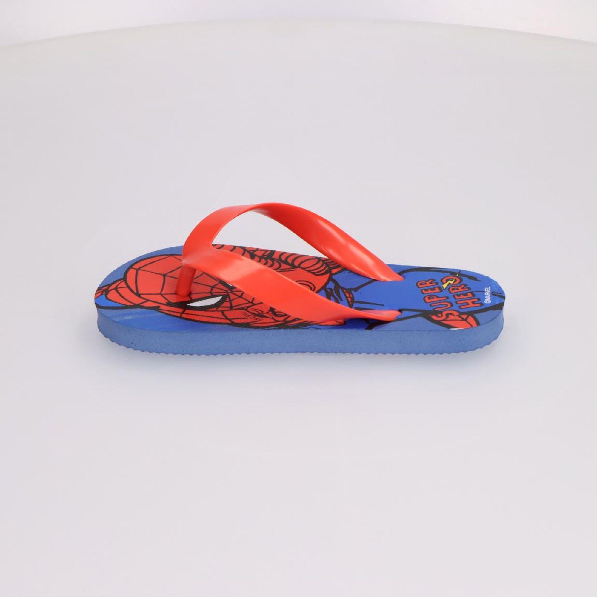 Tongs enfant Spider-Man Marvel, bride en Y, semelle intérieure imprimée 4/7