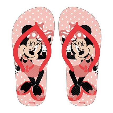 Chanclas infantiles CERDÁ Minnie Mouse, estampado lunares, tira en Y