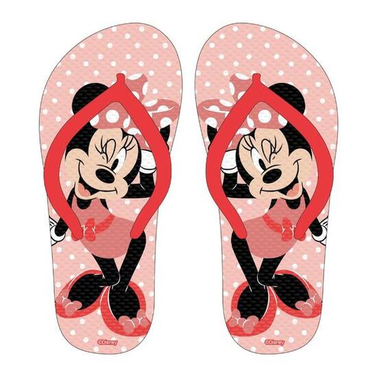 Chanclas infantiles CERDÁ Minnie Mouse, estampado lunares, tira en Y