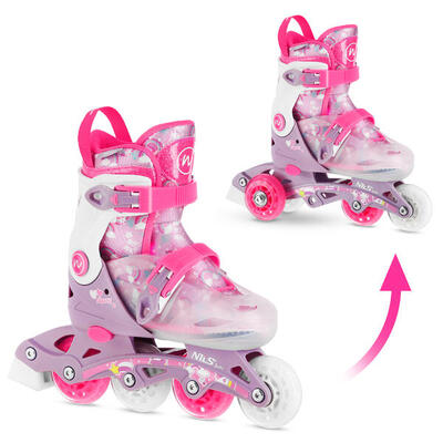 Verstelbare kinderrolschaatsen met flipzy nj1025 nils fun-functie