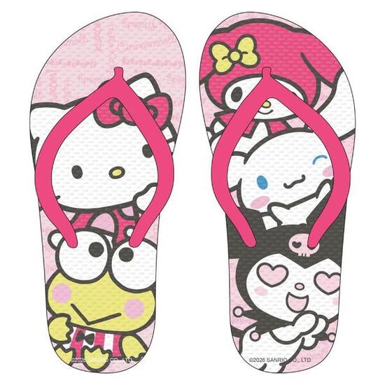 Tongs enfants CERDÁ Hello Kitty, flip-flop imprimé multicolore