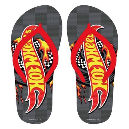 Chanclas infantiles CERDÁ Hot Wheels con estampado de llamas