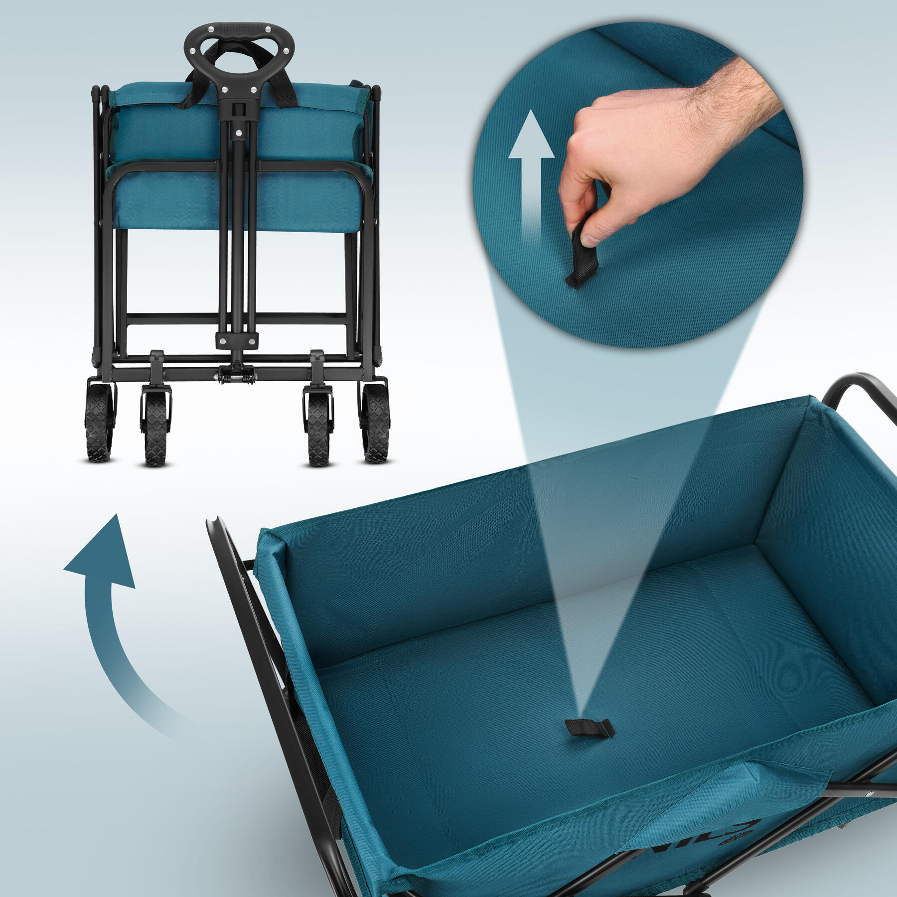 Chariot de voyage pliable 70 L Nils Camp 2/7