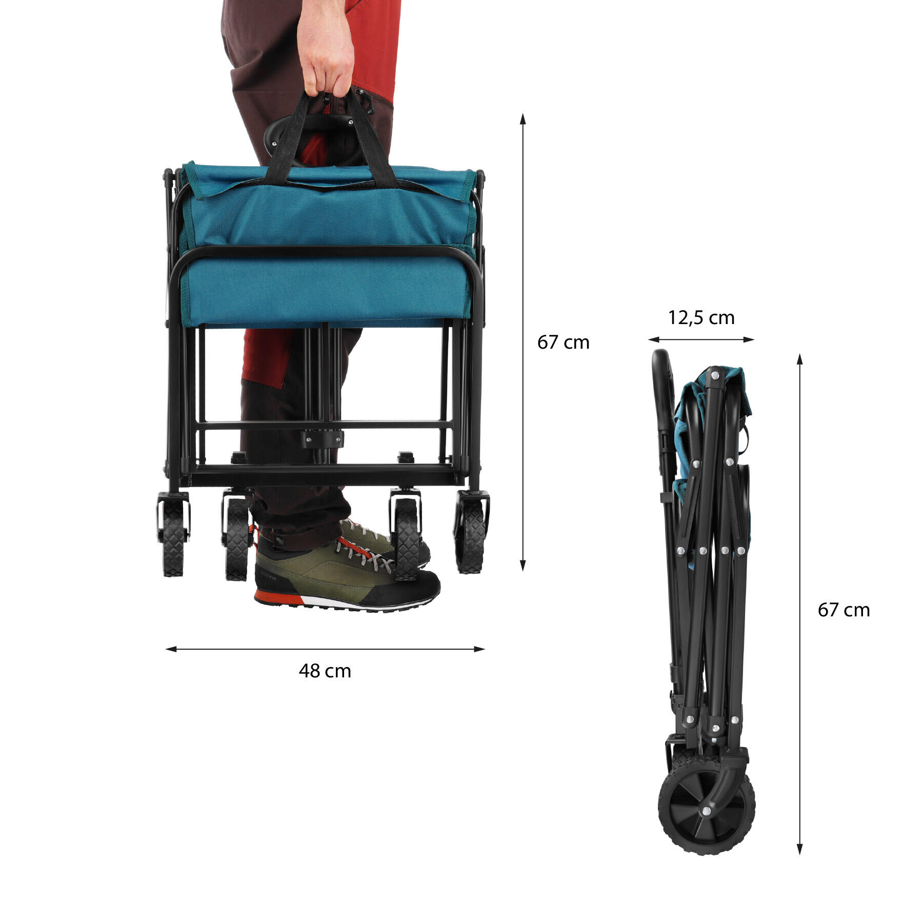 Chariot de voyage pliable 70 L Nils Camp 4/7