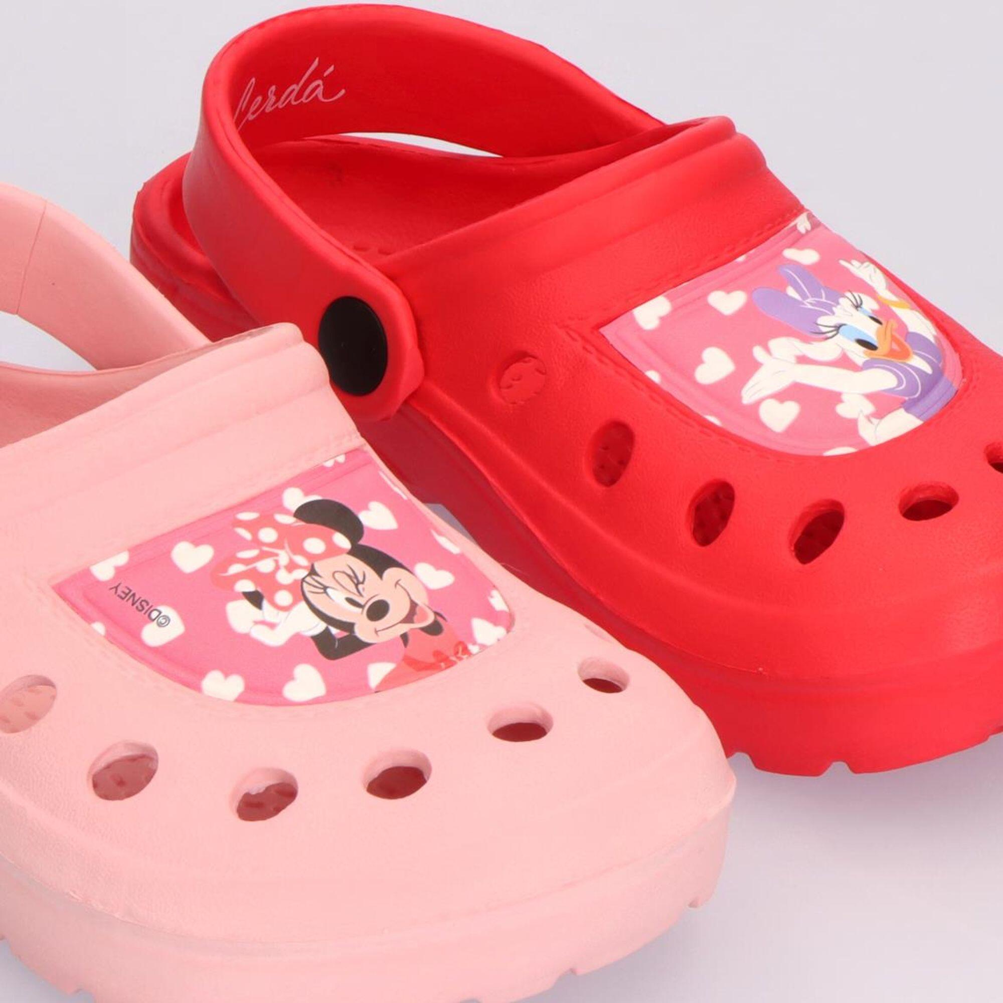 Sabots enfant EVA Minnie Mouse avec bride arrière et perforations 6/7