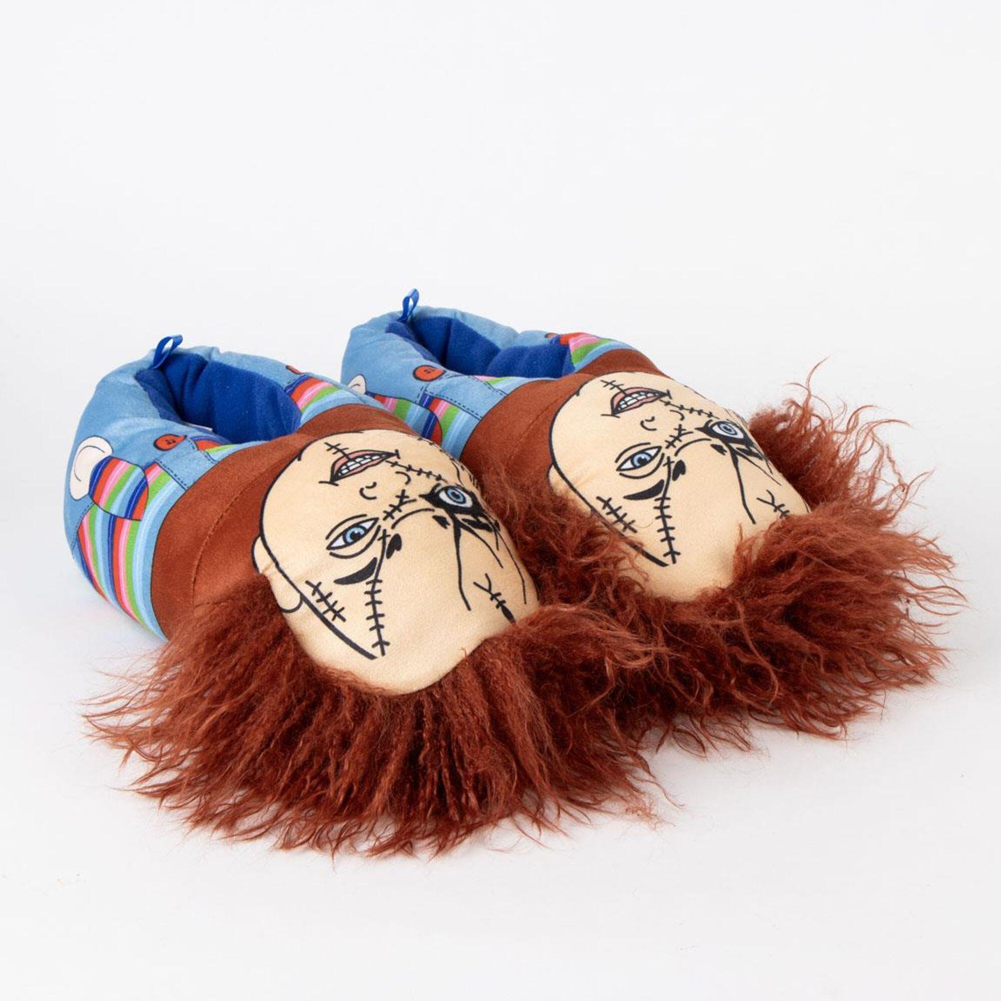 Chaussons Chucky 3D pour enfants - intérieur rembourré, semelle antidérapante 6/7