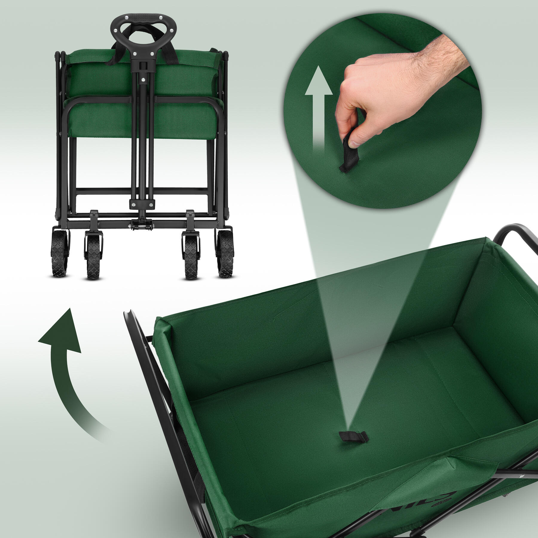 Chariot de voyage pliable 70 L Nils Camp 2/7