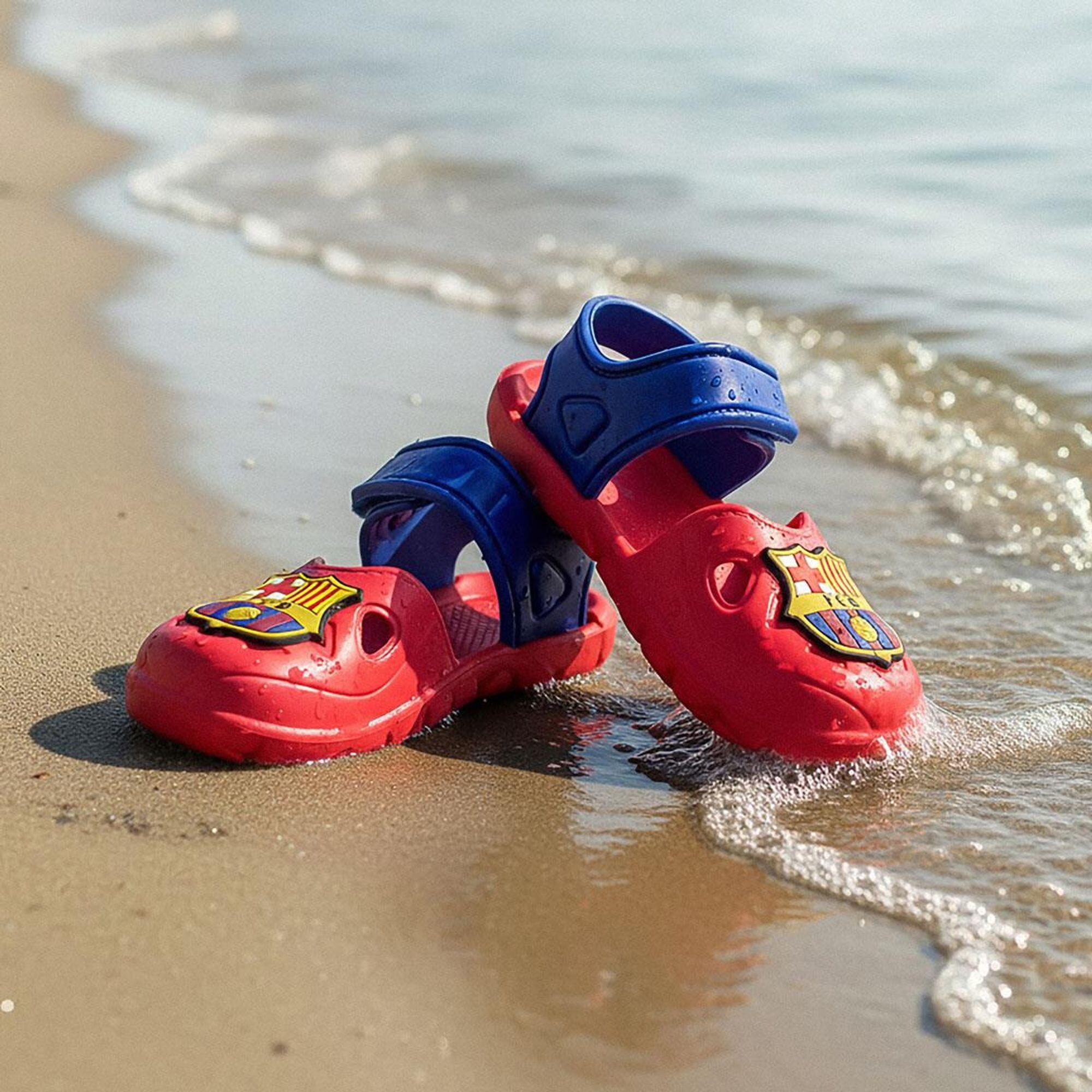 Sandales de plage enfant EVA FC Barcelona avec blason 7/7