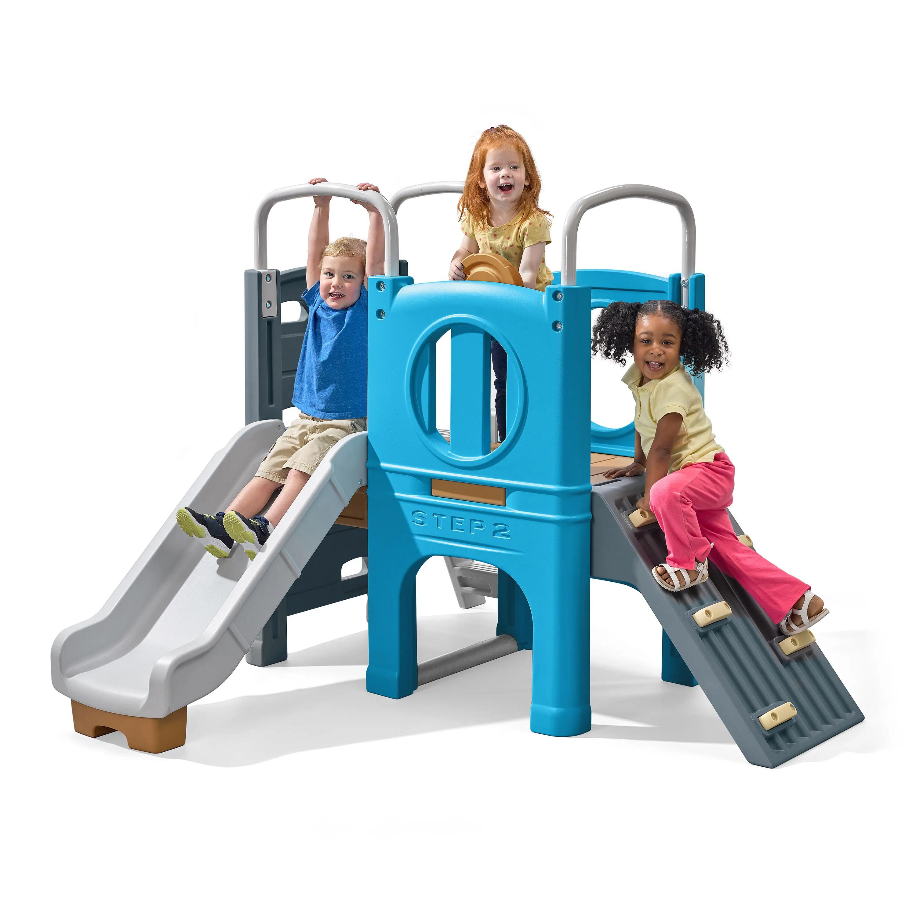 Parque Infantil con tobogán - Step2 Scout & Slide Climber - Azul/Gris 5/7