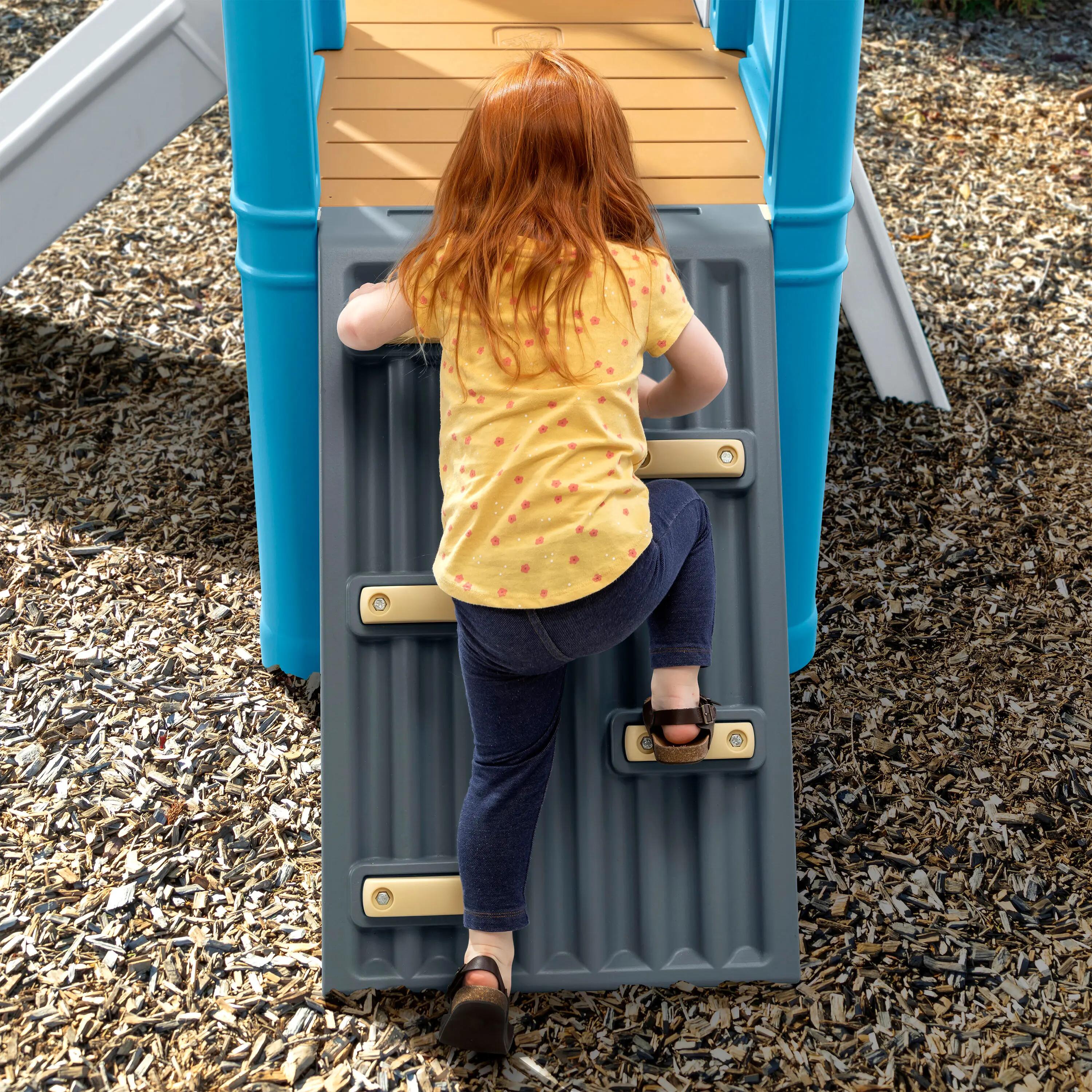 Parque Infantil con tobogán - Step2 Scout & Slide Climber - Azul/Gris 7/7
