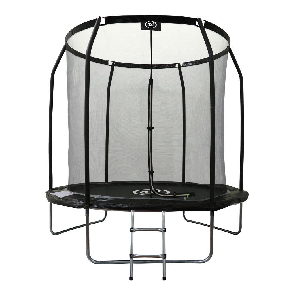 Trampoline - AXI Houston - Ø 244 cm with ladder - Onground - Black
