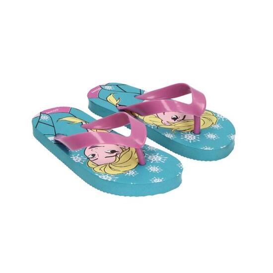 Chanclas infantiles CERDÁ Frozen azul, flip-flop antideslizante con estampado