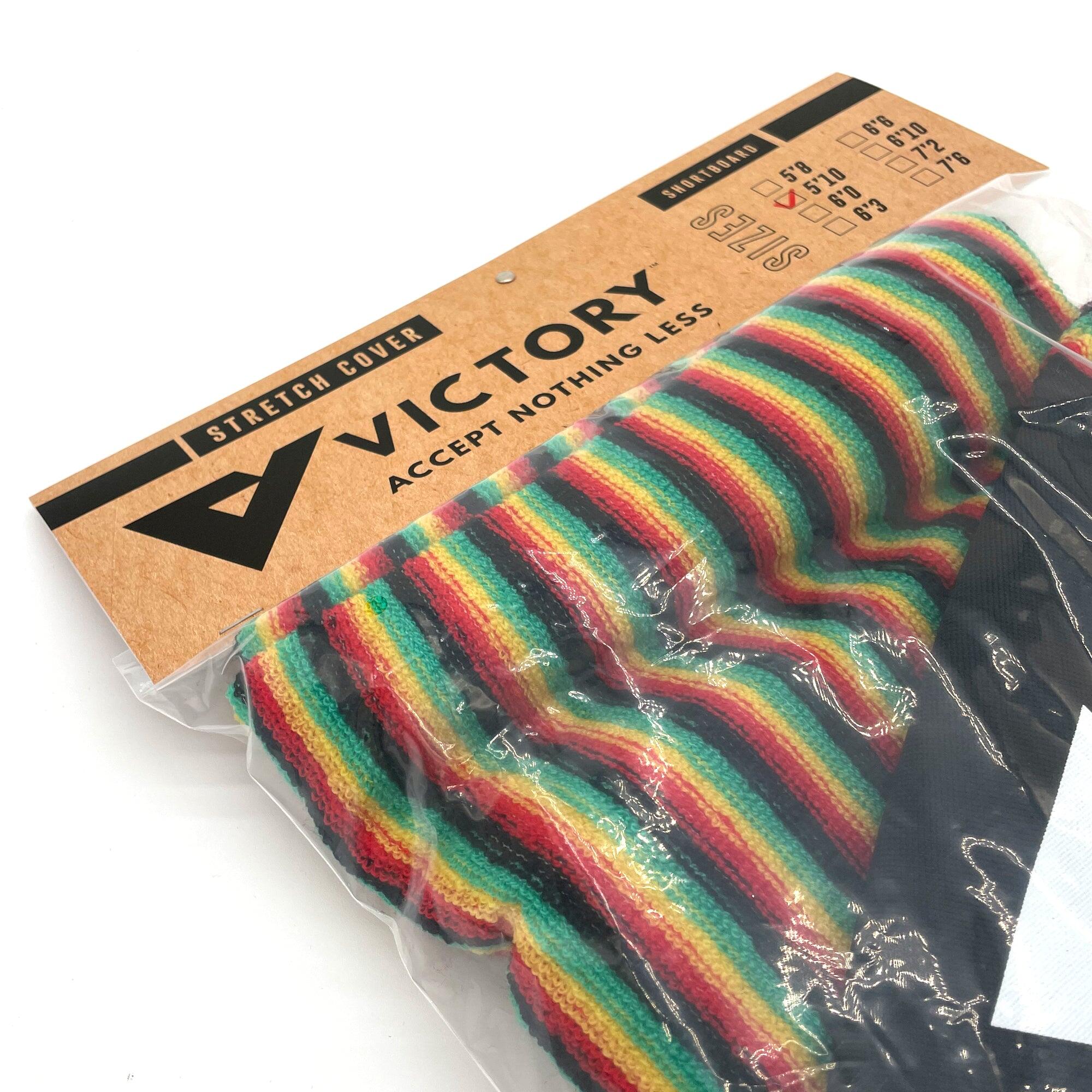 VICTORY - Housse chaussette surf - Shortboard - 5'10 - Rasta 3/4