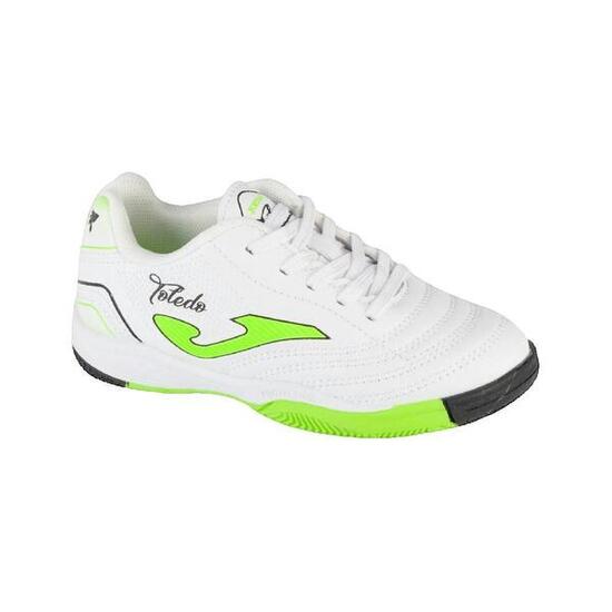 Zapatillas Futbol Sala Niños Joma Toledo JR 2502 Blanco Resistentes