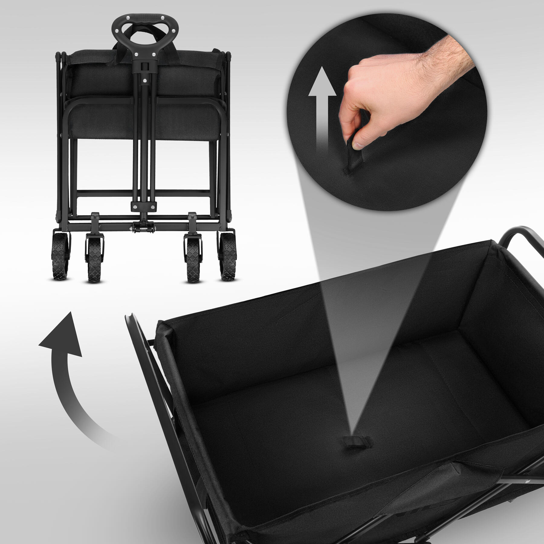 Opvouwbare toeristische trolley 70L Nils Camp NC4306 2/7