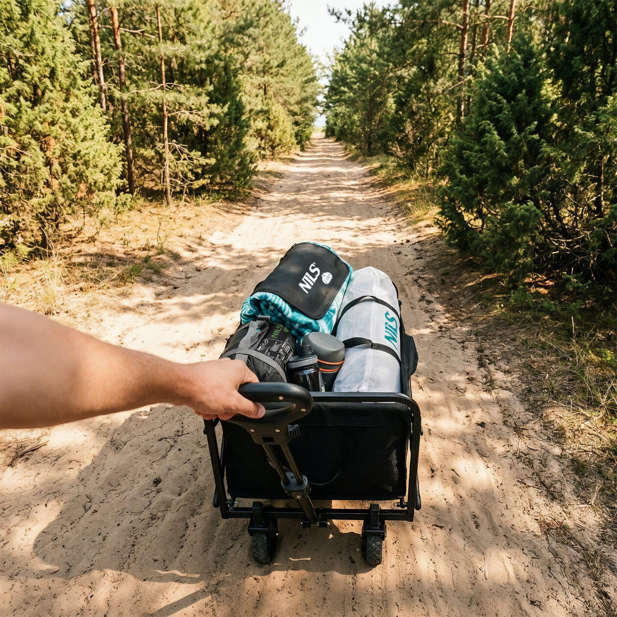Opvouwbare toeristische trolley 70L Nils Camp NC4306 7/7