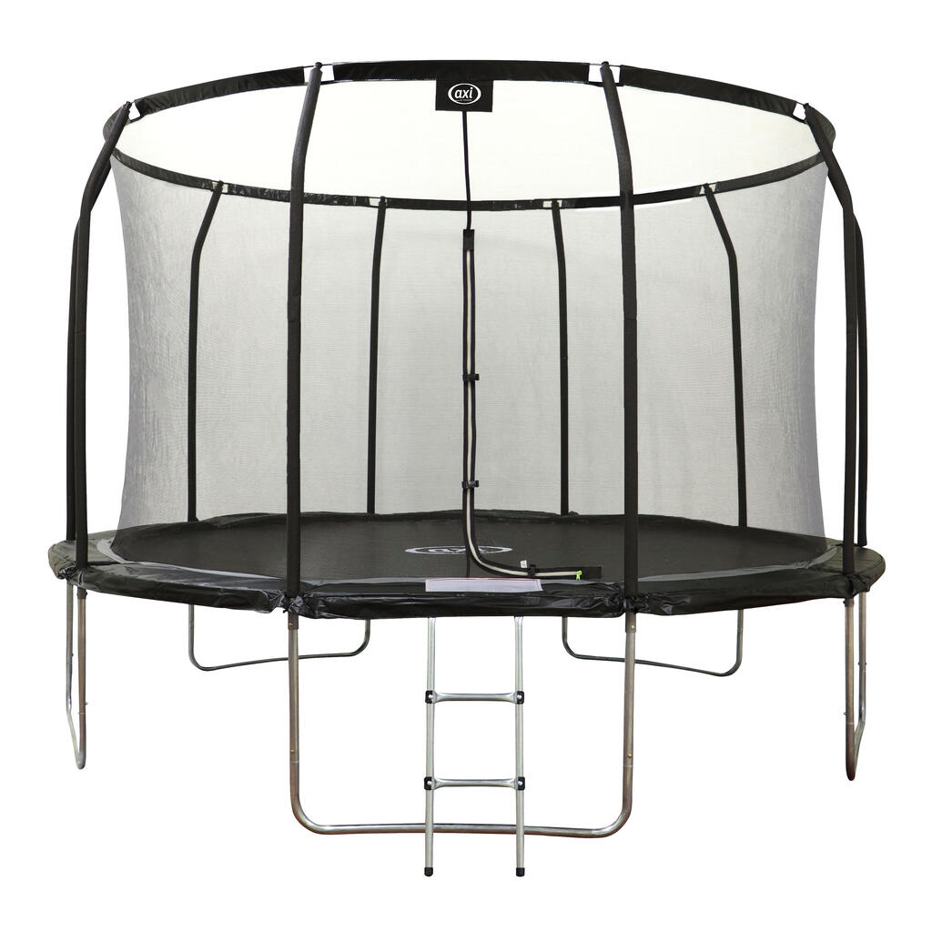 Trampoline - AXI Houston - Ø 366 cm with ladder - Onground - Black