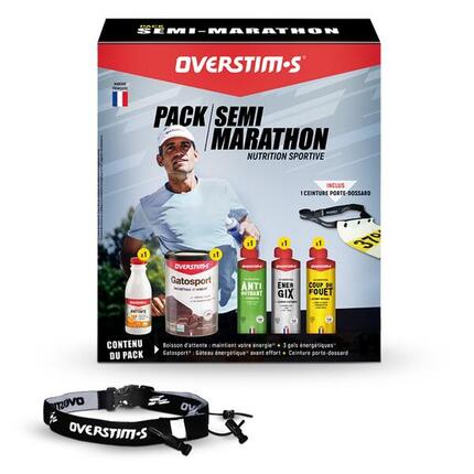 Pack Nutrition Semi-Marathon avec ceinture porte-dossard