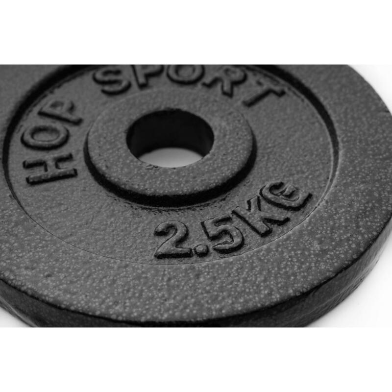 Zestaw obciążeń żeliwnych Hop-Sport 30kg (2x10 2x5)