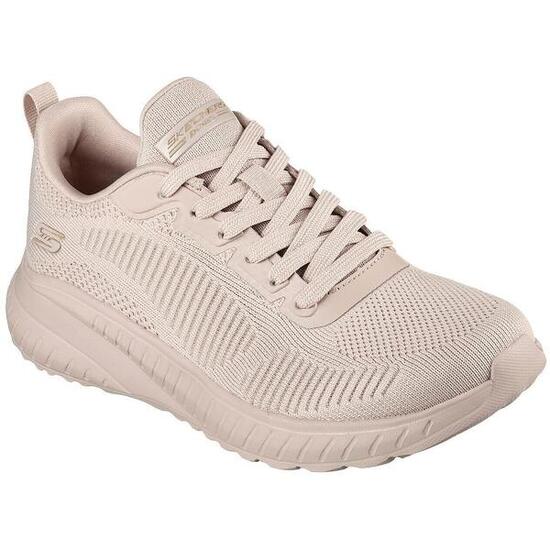 Baskets Skechers Bobs Squad Chaos-face Off, Beige, Femmes