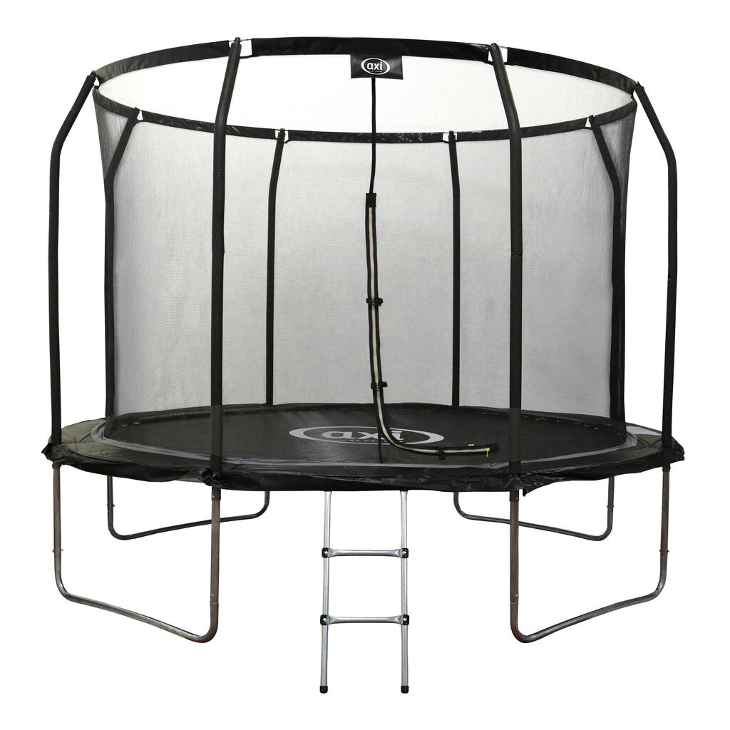 Trampoline - AXI Houston - Ø 305 cm with ladder - Onground - Black
