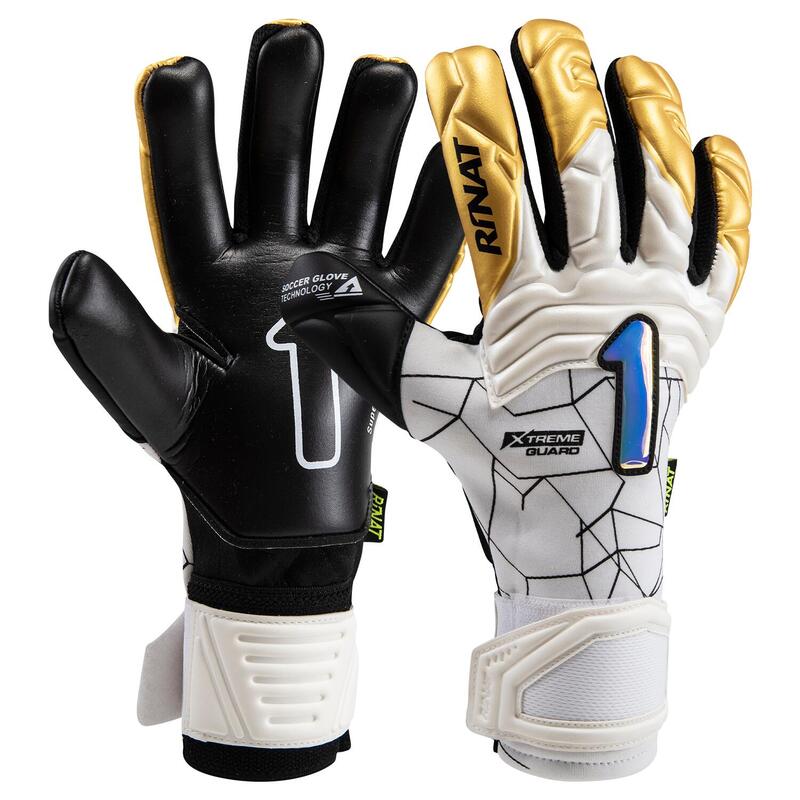 XTREME GUARD SUPERIOR SEMI Guante de portero de fútbol Infantil Blanco Oro