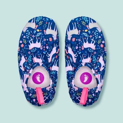 Kinder waterschoentjes, slippers, sloffen binnen buiten, unicorn