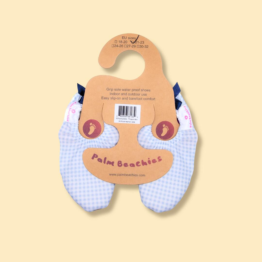Chaussons intérieur, plage, piscine , aquatique - pantoufles - Vichy - enfant 3/5