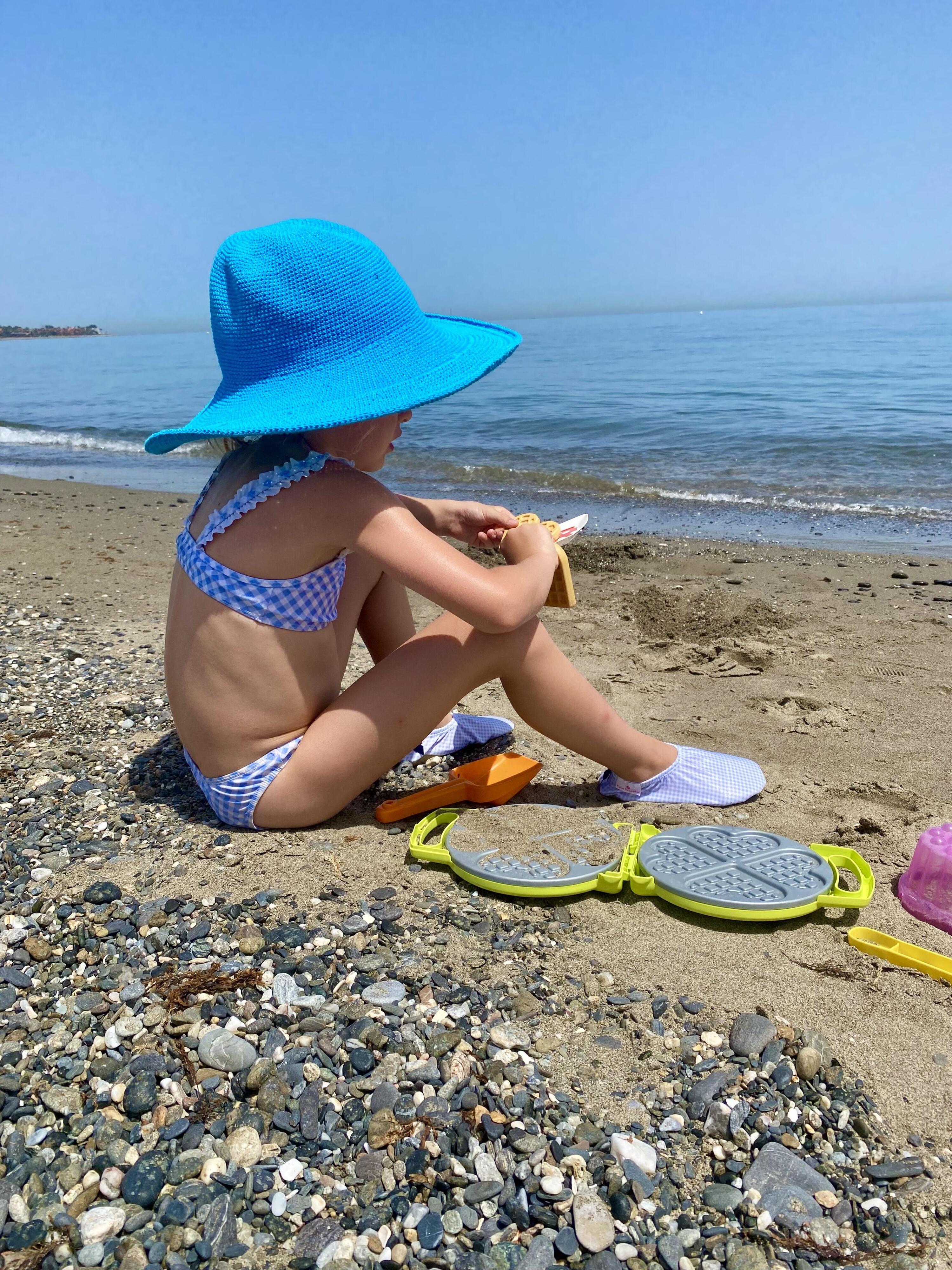 Chaussons intérieur, plage, piscine , aquatique - pantoufles - Vichy - enfant 2/5
