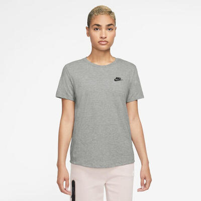 T-shirt vrouw nike sportswear club essentials grijs