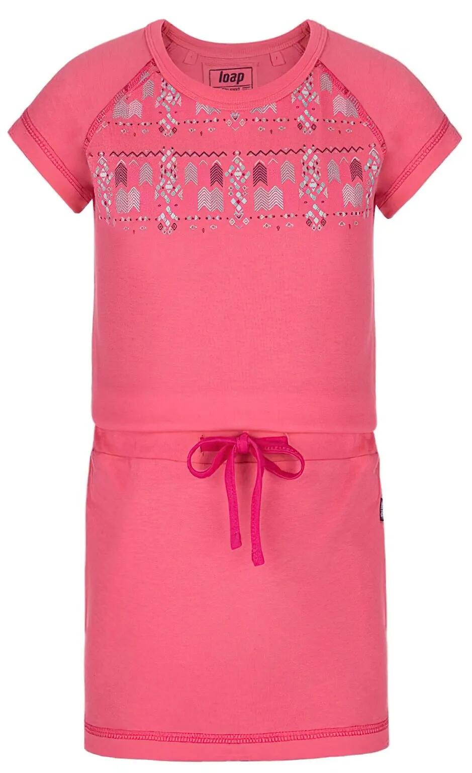 Vestido infantil Loap Bacyella de algodón 160 g/m² con cordón 1/1