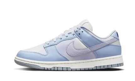 Nike Dunk Low White Blue Airbrush