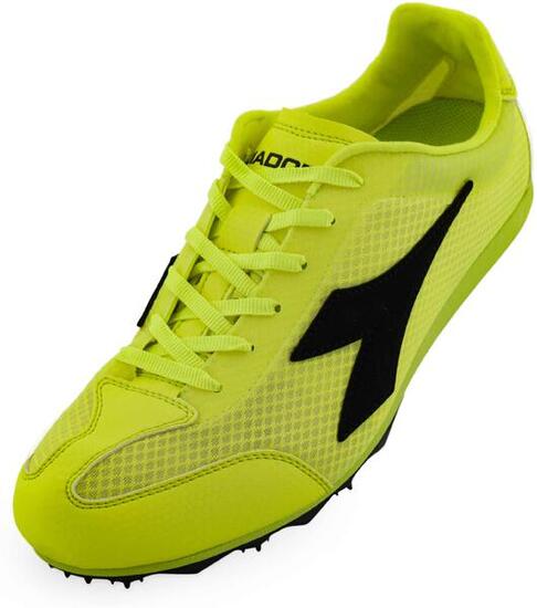 Baskets Diadora Mid Distance Spike Jaune Fluo