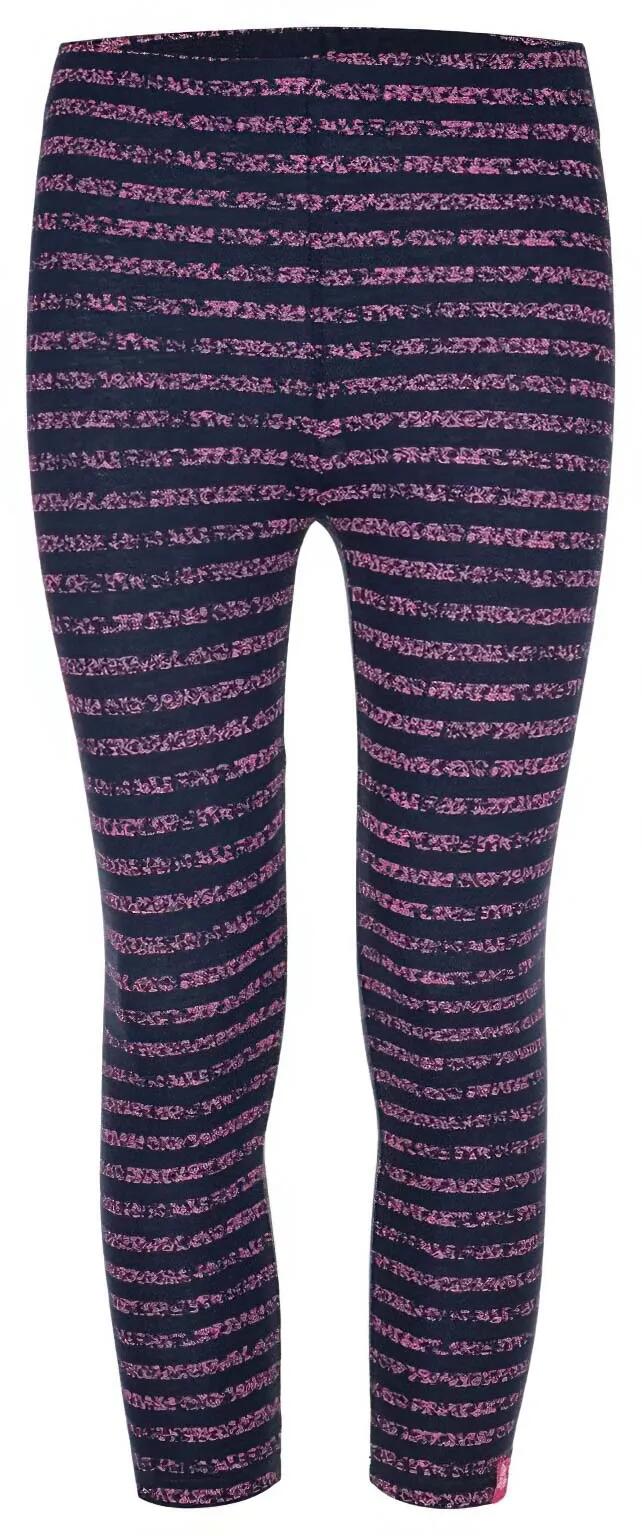 Leggings infantiles Loap Banu 100% algodón slim-fit azul-rosa 1/1