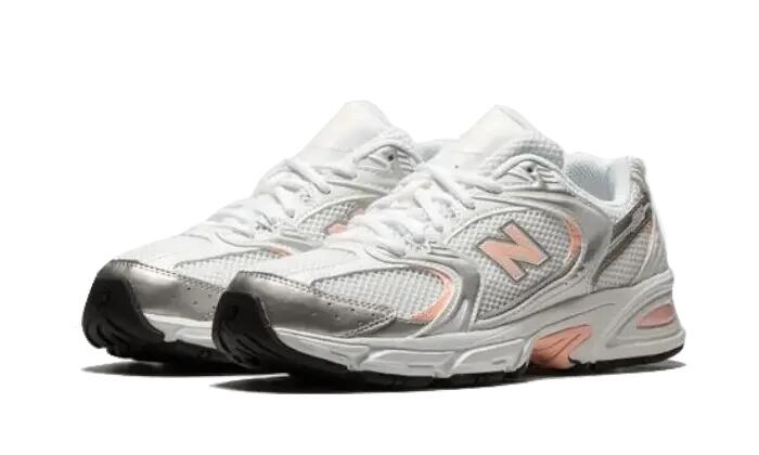New Balance 530 White Silver Pink 2/4