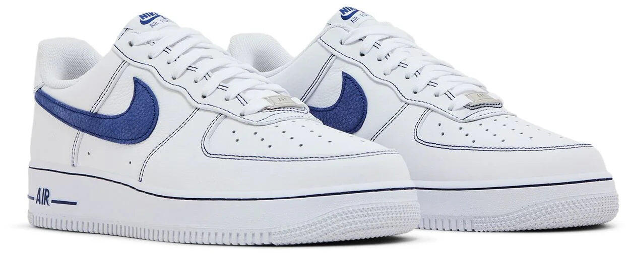 Nike Air Force 1 Low - White Royal Blue 5/7
