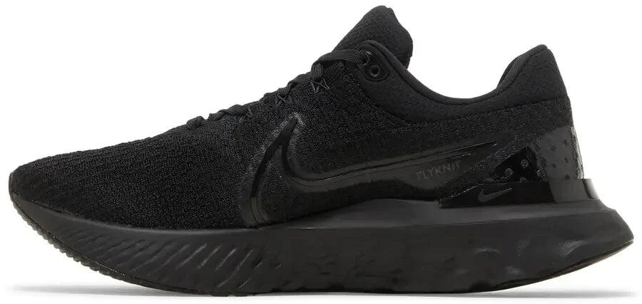 Nike React Infinity Run Flyknit 3 Triple Black 2/5