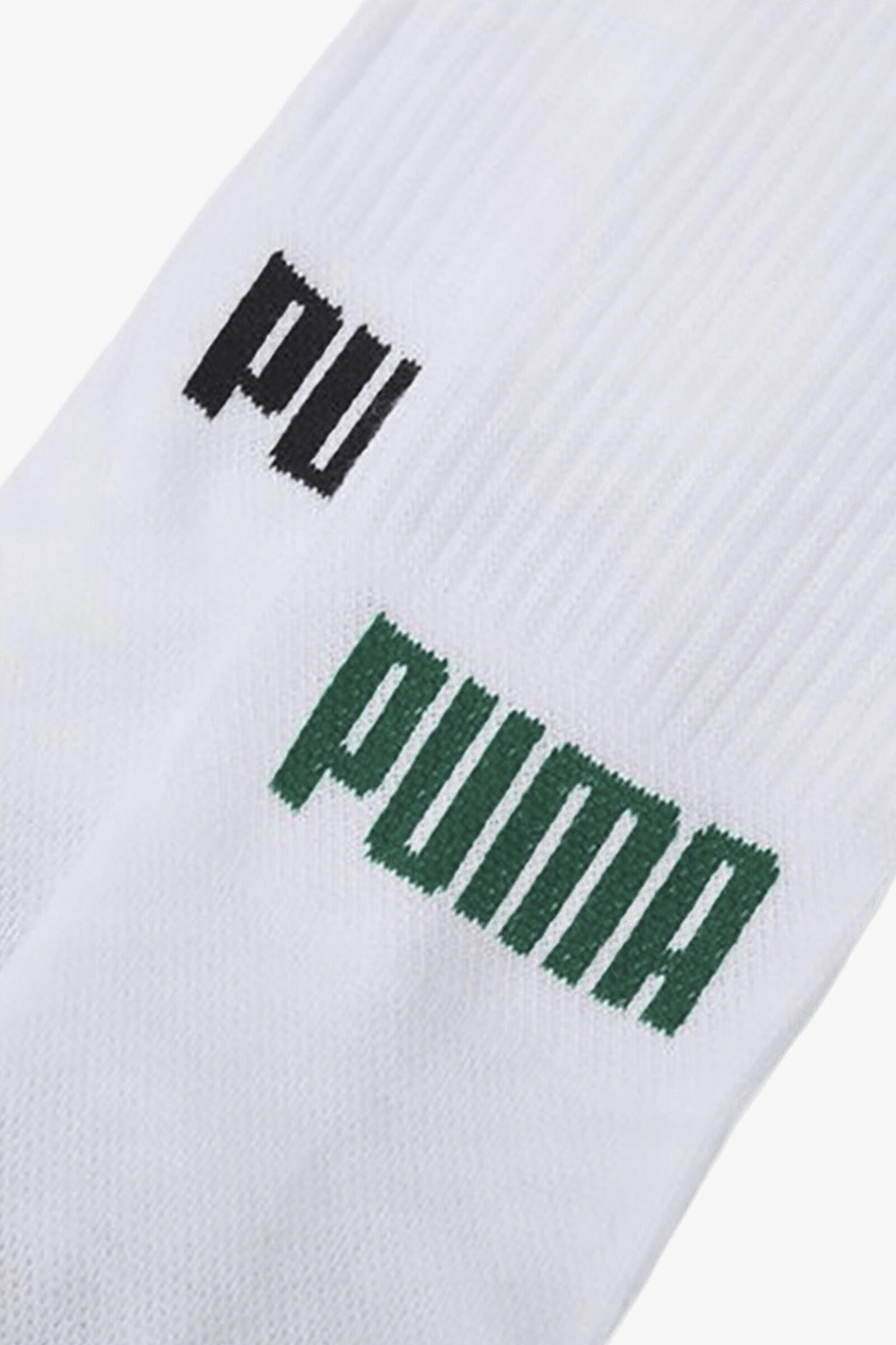 Puma Calcetines Front Logo Crew Pack De 4 Blanco 3/3