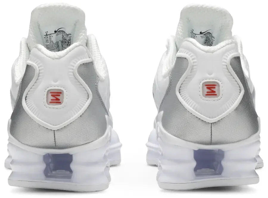 Shox TL White Metallic Silver Max Orange - Taille : 38.5 EU 4/5