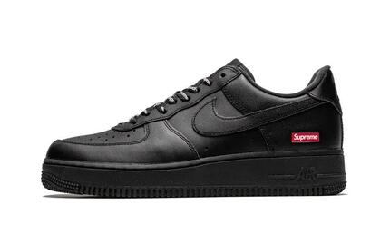 Zapatillas Air Force 1 Low Black Supreme